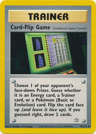 Card-Flip Game (92/111) [Neo Genesis Unlimited] | Odin's Place