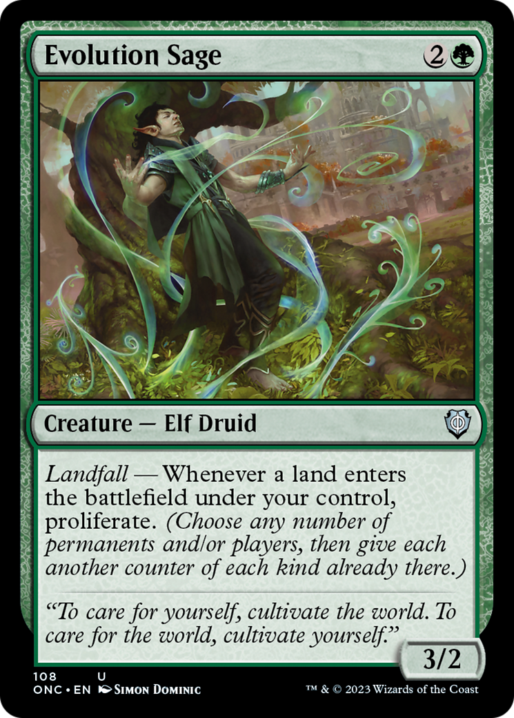 Evolution Sage [Phyrexia: All Will Be One Commander] | Odin's Place