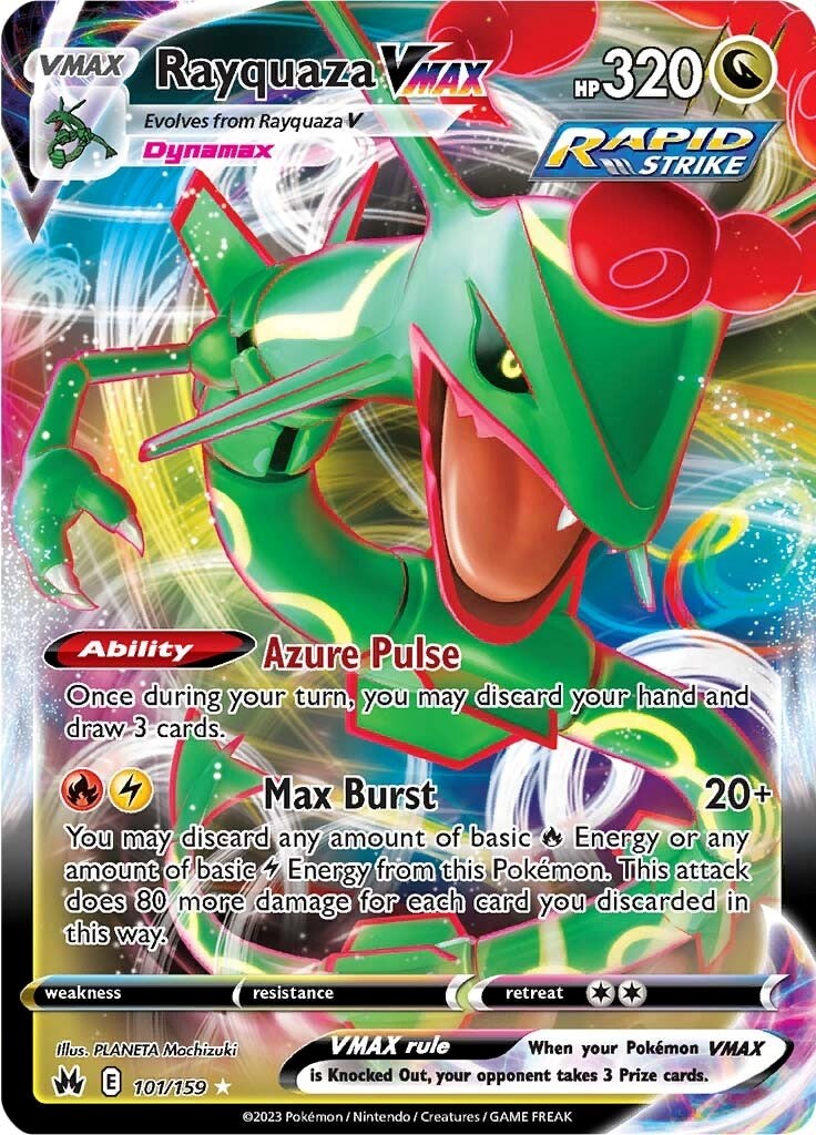 Rayquaza VMAX (101/159) (101) [Sword & Shield: Crown Zenith] | Odin's Place