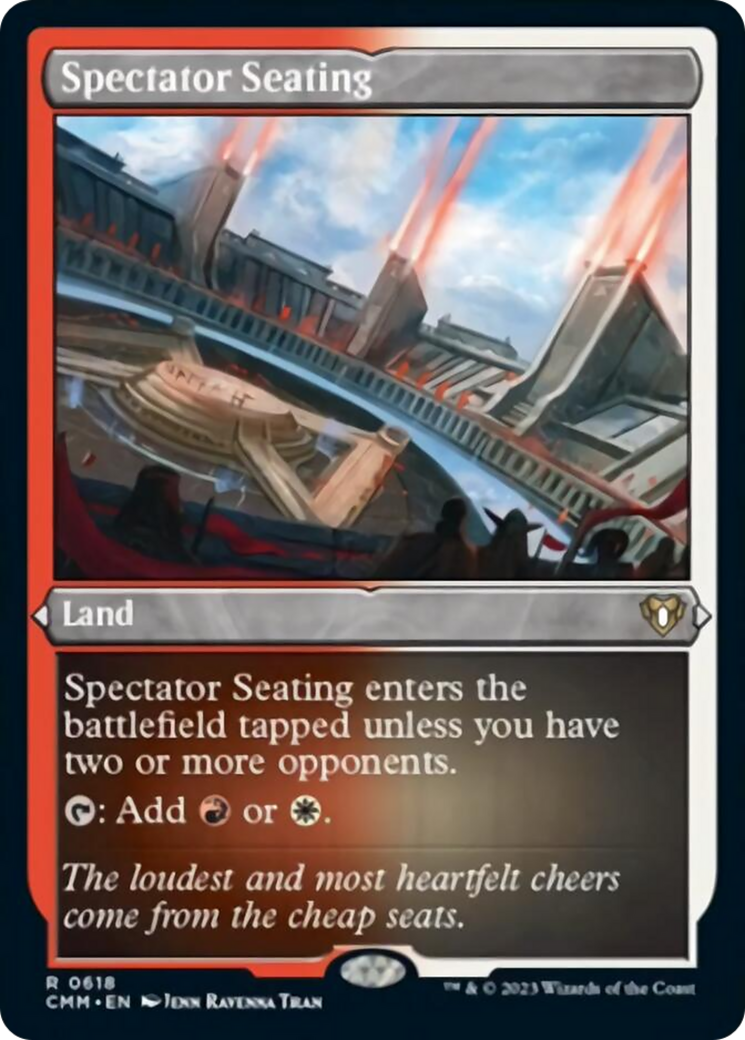 Spectator Seating (Foil Etched) [Commander Masters] | Odin's Place