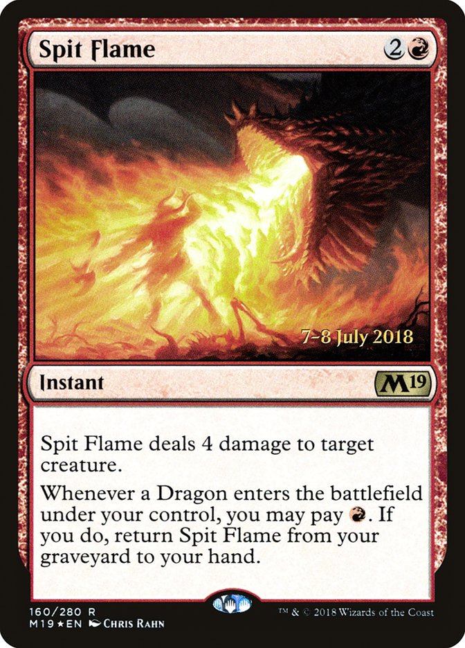 Spit Flame (160) [Core Set 2019 Prerelease Promos] | Odin's Place