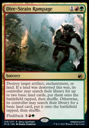 Dire-Strain Rampage (Promo Pack) [Innistrad: Midnight Hunt Promos] | Odin's Place