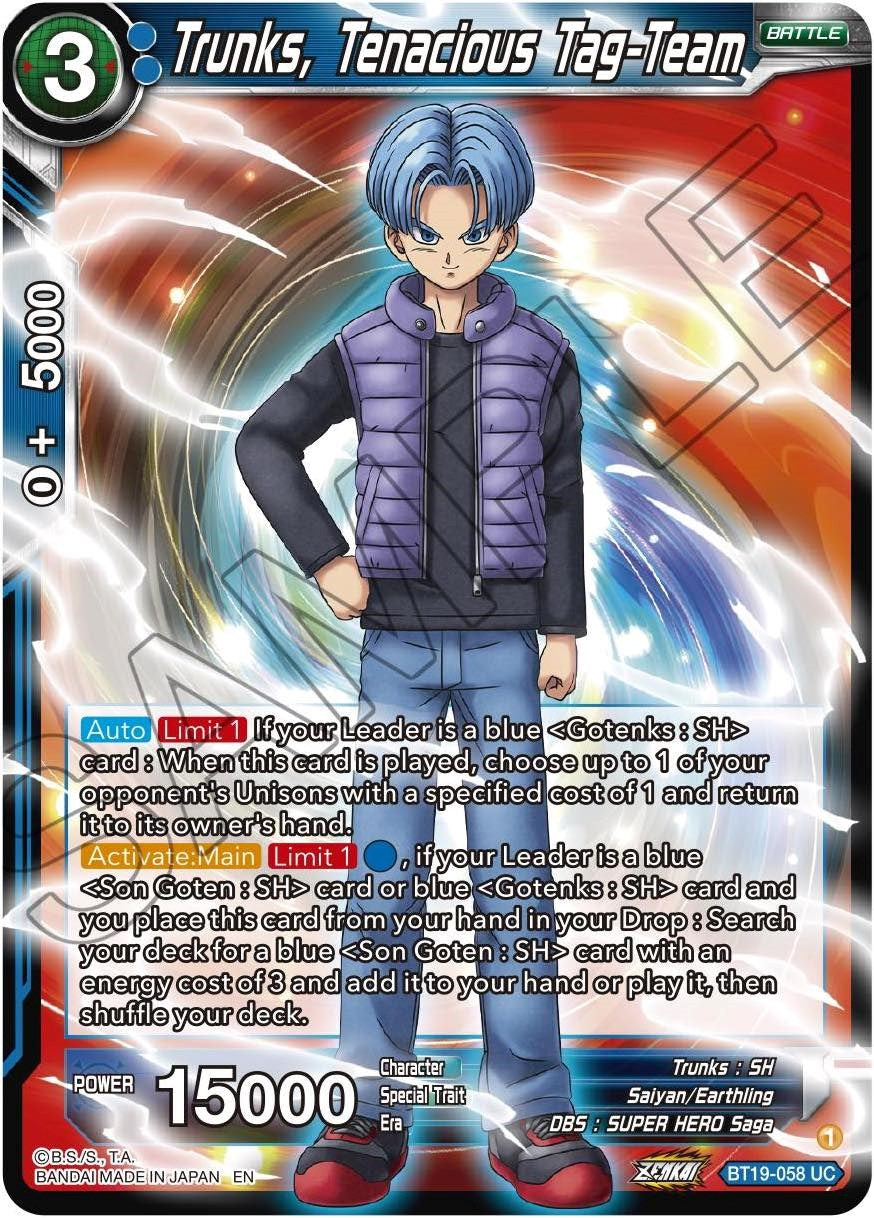 Trunks, Tenacious Tag-Team (BT19-058) [Fighter's Ambition] | Odin's Place