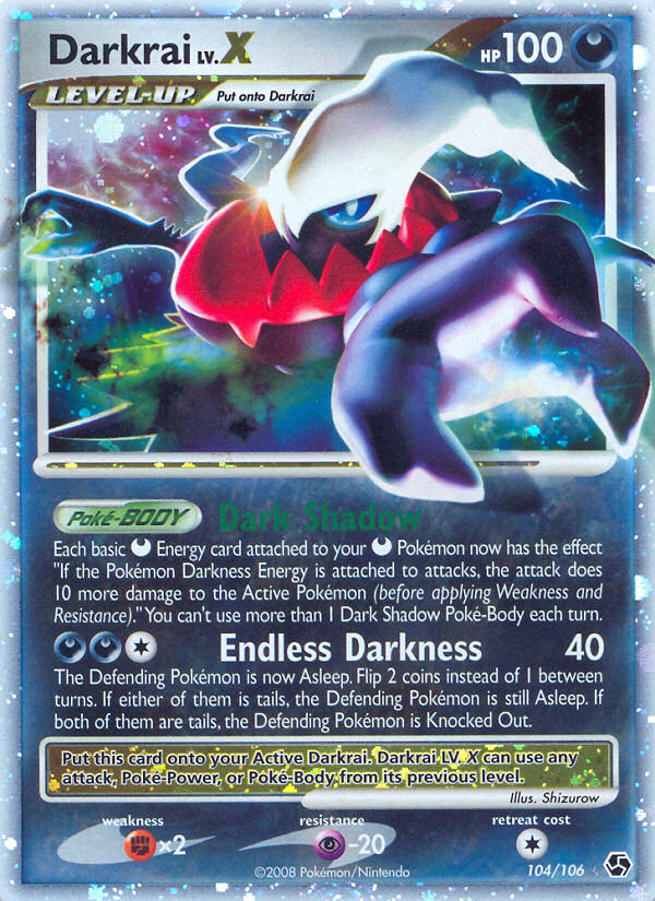Darkrai LV.X (104/106) [Diamond & Pearl: Great Encounters] | Odin's Place