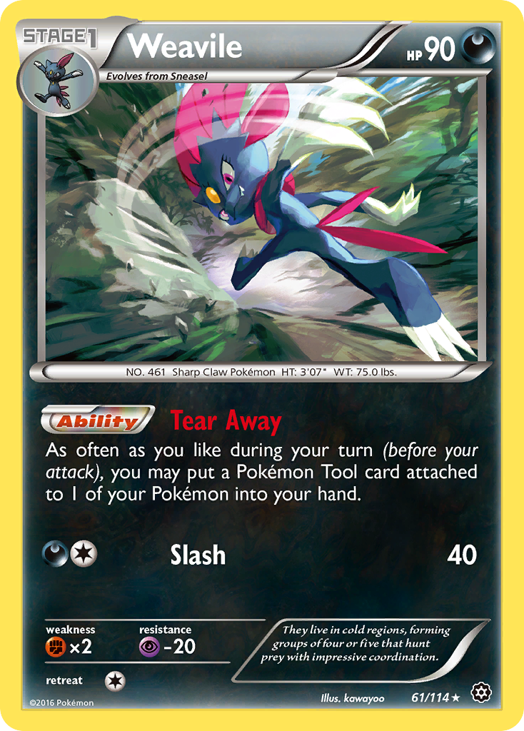 Weavile (61/114) [XY: Steam Siege] | Odin's Place