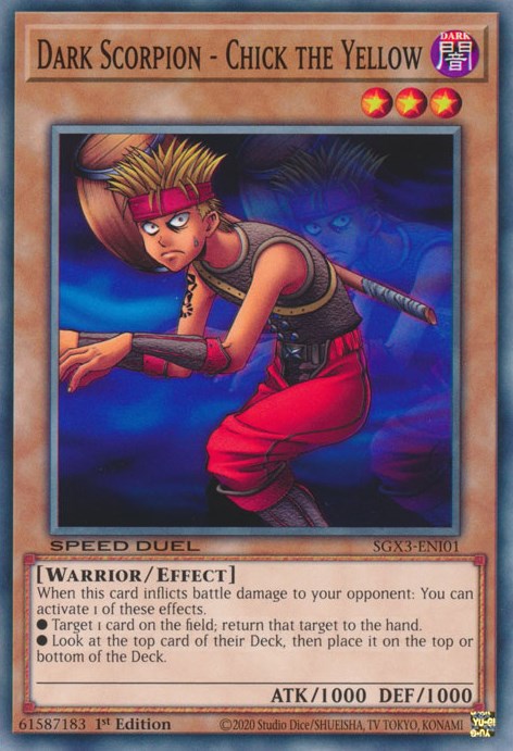 Dark Scorpion - Chick the Yellow [SGX3-ENI01] Common | Odin's Place