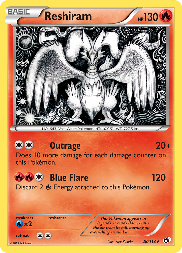 Reshiram (28/113) [Black & White: Legendary Treasures] | Odin's Place