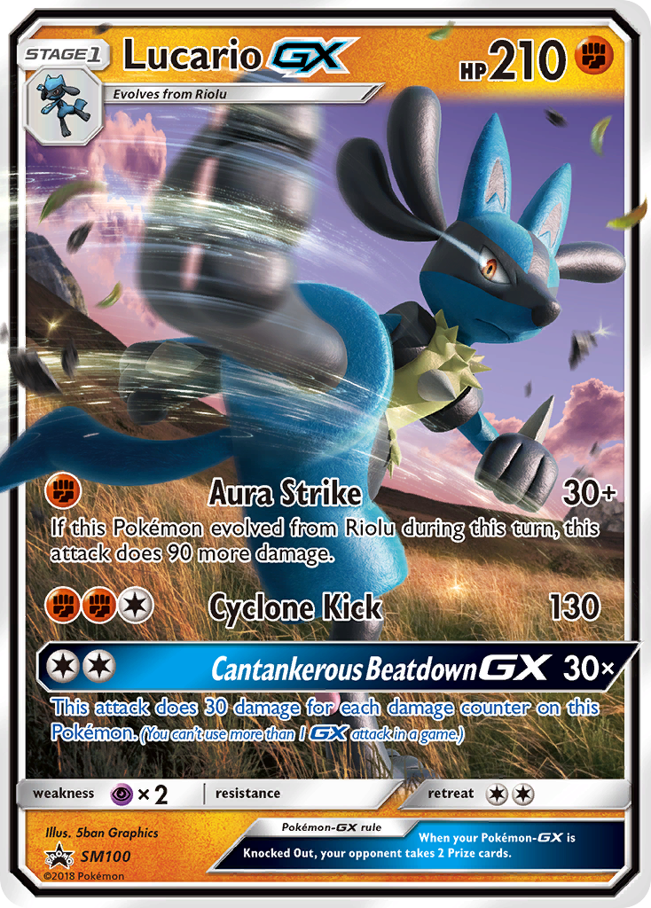 Lucario GX (SM100) [Sun & Moon: Black Star Promos] | Odin's Place