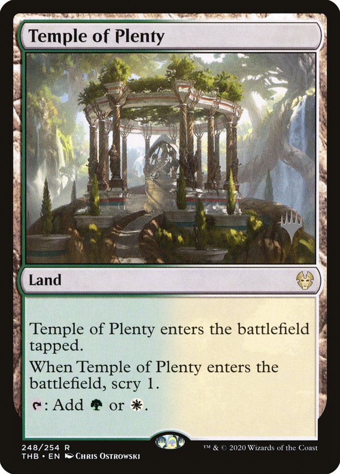Temple of Plenty (Promo Pack) [Theros Beyond Death Promos] | Odin's Place