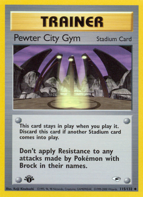 Pewter City Gym (115/132) [Gym Heroes 1st Edition] | Odin's Place