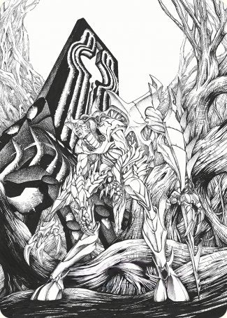 Lukka, Bound to Ruin Art Card [Phyrexia: All Will Be One Art Series] | Odin's Place