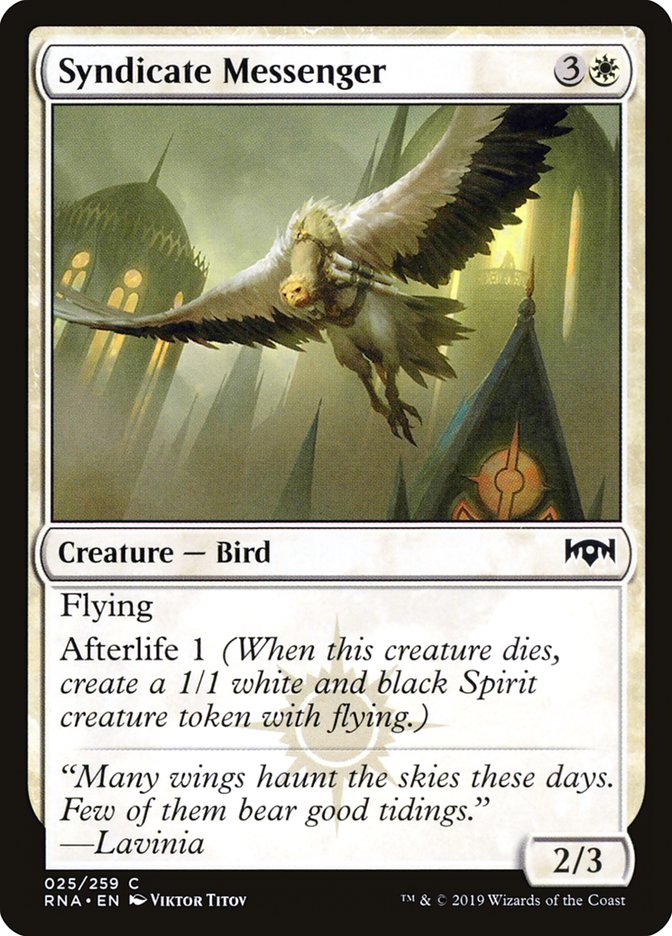 Syndicate Messenger (25) [Ravnica Allegiance] | Odin's Place