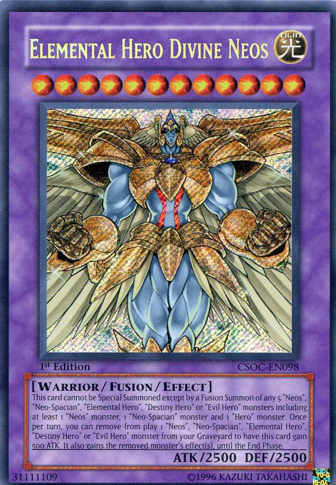 Elemental Hero Divine Neos [CSOC-EN098] Secret Rare | Odin's Place