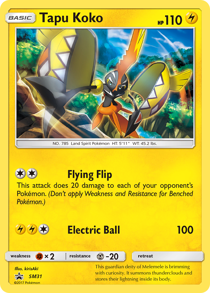 Tapu Koko (SM31) [Sun & Moon: Black Star Promos] | Odin's Place