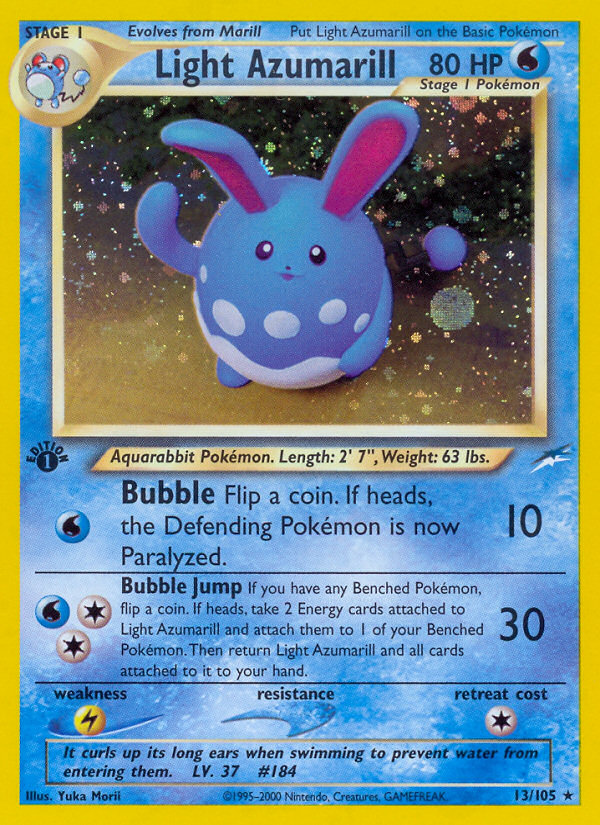 Light Azumarill (13/105) [Neo Destiny 1st Edition] | Odin's Place