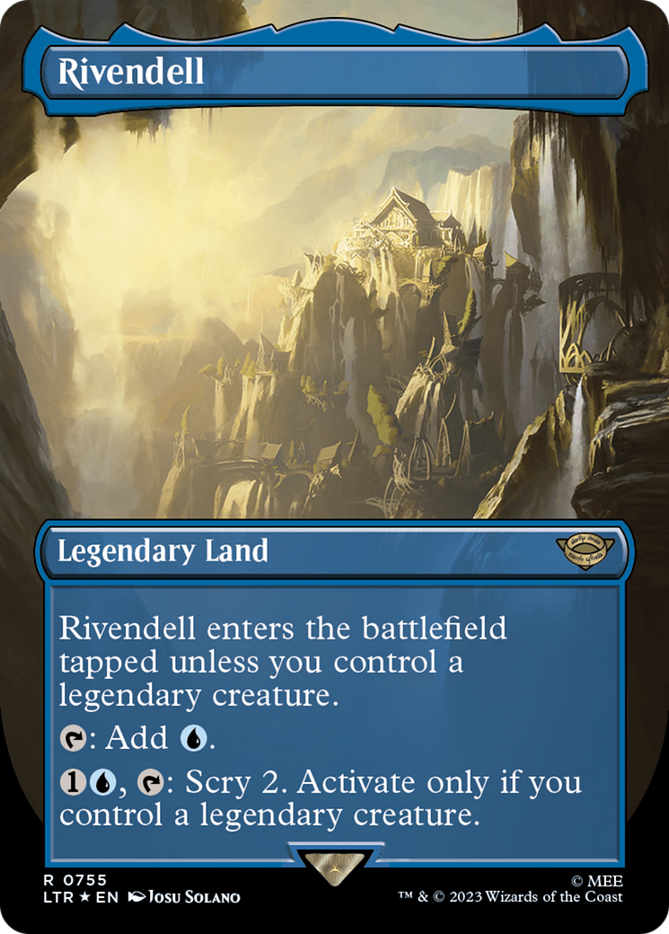 Rivendell (Borderless) (Surge Foil) [The Lord of the Rings: Tales of Middle-Earth] | Odin's Place