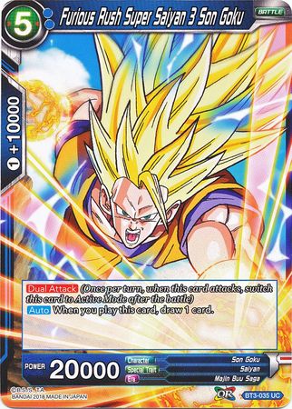 Furious Rush Super Saiyan 3 Son Goku (BT3-035) [Cross Worlds] | Odin's Place