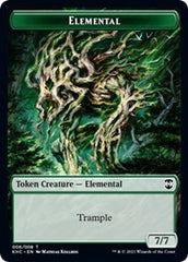 Elemental // Elf Warrior Double-Sided Token [Kaldheim Commander Tokens] | Odin's Place