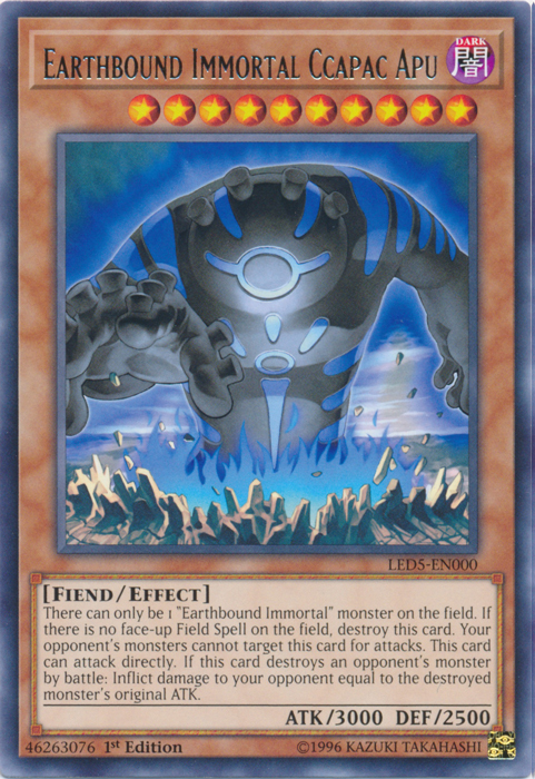 Earthbound Immortal Ccapac Apu [LED5-EN000] Rare | Odin's Place