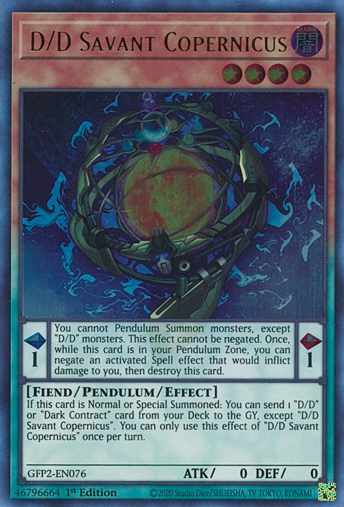 D/D Savant Copernicus [GFP2-EN076] Ultra Rare | Odin's Place