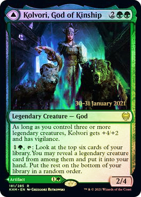 Kolvori, God of Kinship // The Ringhart Crest [Kaldheim Prerelease Promos] | Odin's Place