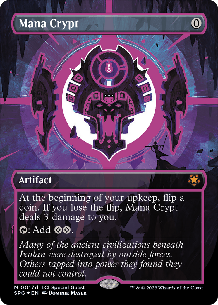 Mana Crypt (0017d) (Borderless) [The Lost Caverns of Ixalan Special Guests] | Odin's Place