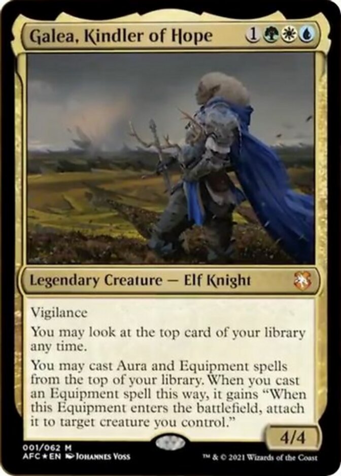 Galea, Kindler of Hope (Display Commander) [Dungeons & Dragons: Adventures in the Forgotten Realms Commander] | Odin's Place