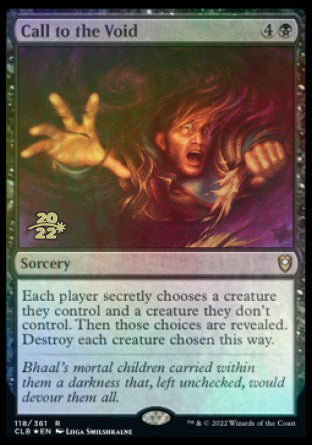 Call to the Void [Commander Legends: Battle for Baldur's Gate Prerelease Promos] | Odin's Place