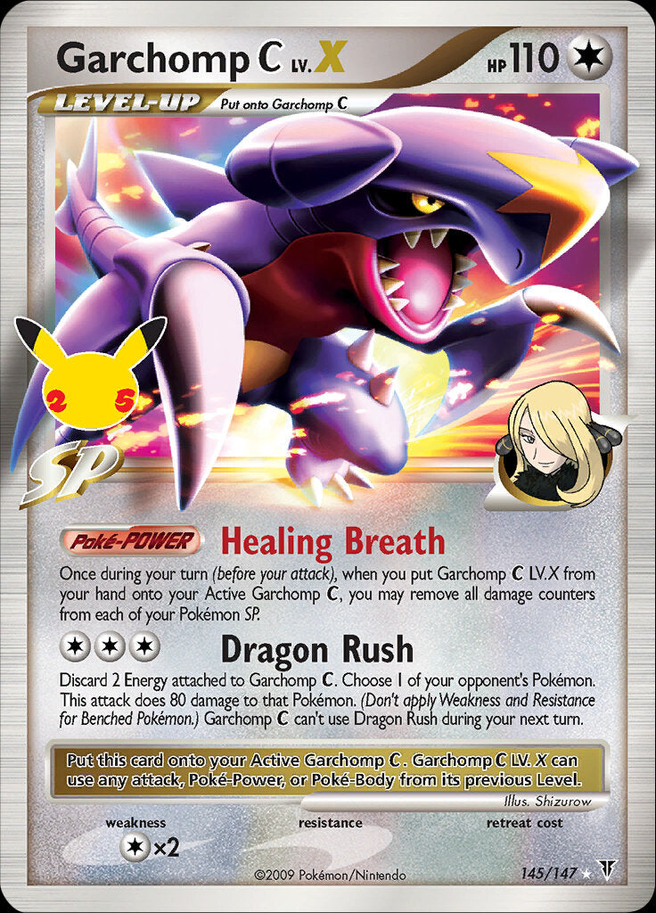 Garchomp C LV.X (145/147) [Celebrations: 25th Anniversary - Classic Collection] | Odin's Place