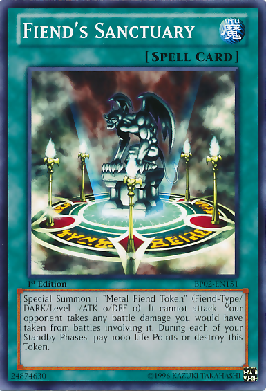 Fiend's Sanctuary [BP02-EN151] Mosaic Rare | Odin's Place
