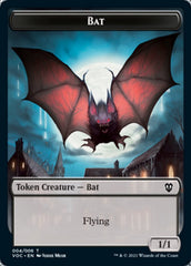 Blood // Bat Double-Sided Token [Innistrad: Crimson Vow Commander Tokens] | Odin's Place
