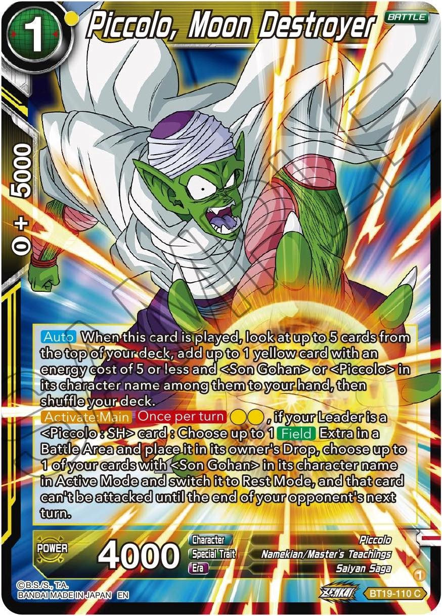 Piccolo, Moon Destroyer (BT19-110) [Fighter's Ambition] | Odin's Place
