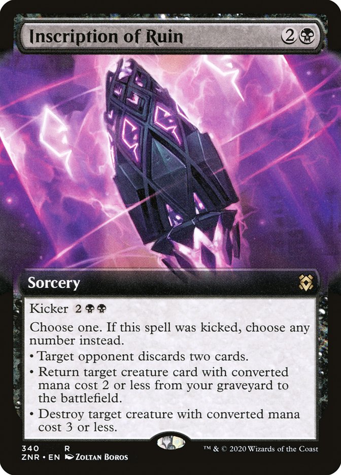 Inscription of Ruin (Extended Art) [Zendikar Rising] | Odin's Place