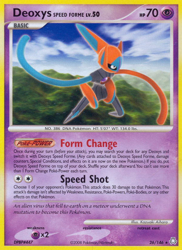 Deoxys Speed Forme (26/146) [Diamond & Pearl: Legends Awakened] | Odin's Place