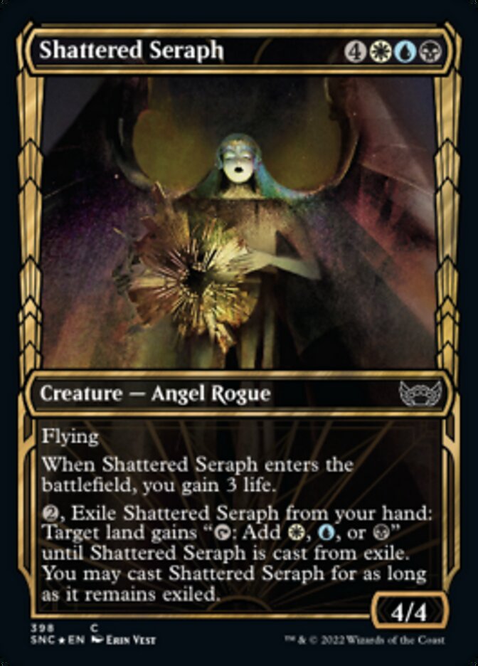 Shattered Seraph (Showcase Golden Age Gilded Foil) [Streets of New Capenna] | Odin's Place