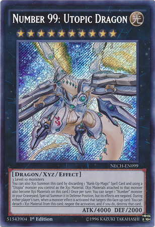 Number 99: Utopic Dragon [NECH-EN099] Secret Rare | Odin's Place