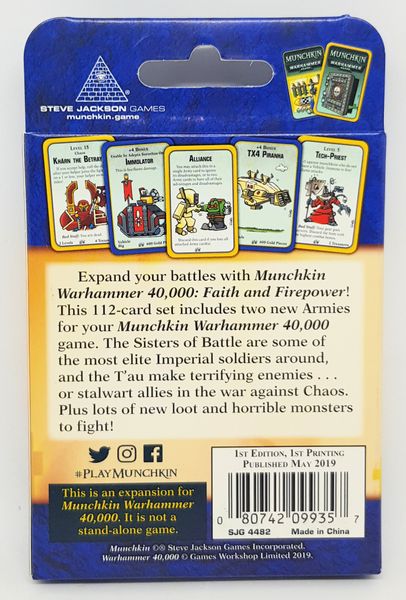 Munchkin Warhammer 40,000: Faith and Firepower | Odin's Place