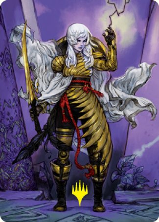 The Wandering Emperor 1 Art Card (Gold-Stamped Signature) [Kamigawa: Neon Dynasty Art Series] | Odin's Place