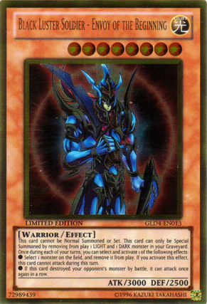 Black Luster Soldier - Envoy of the Beginning [GLD4-EN013] Gold Rare | Odin's Place