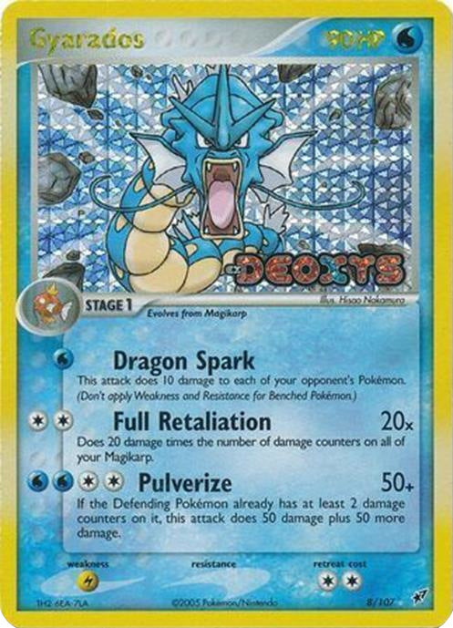 Gyarados (8/107) (Stamped) [EX: Deoxys] | Odin's Place