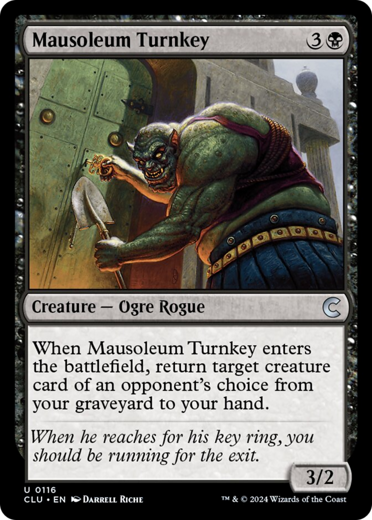 Mausoleum Turnkey [Ravnica: Clue Edition] | Odin's Place