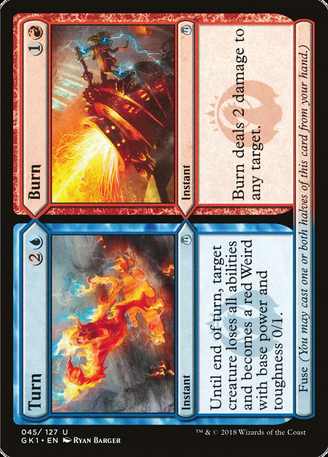 Turn // Burn (45) [Guilds of Ravnica Guild Kit] | Odin's Place