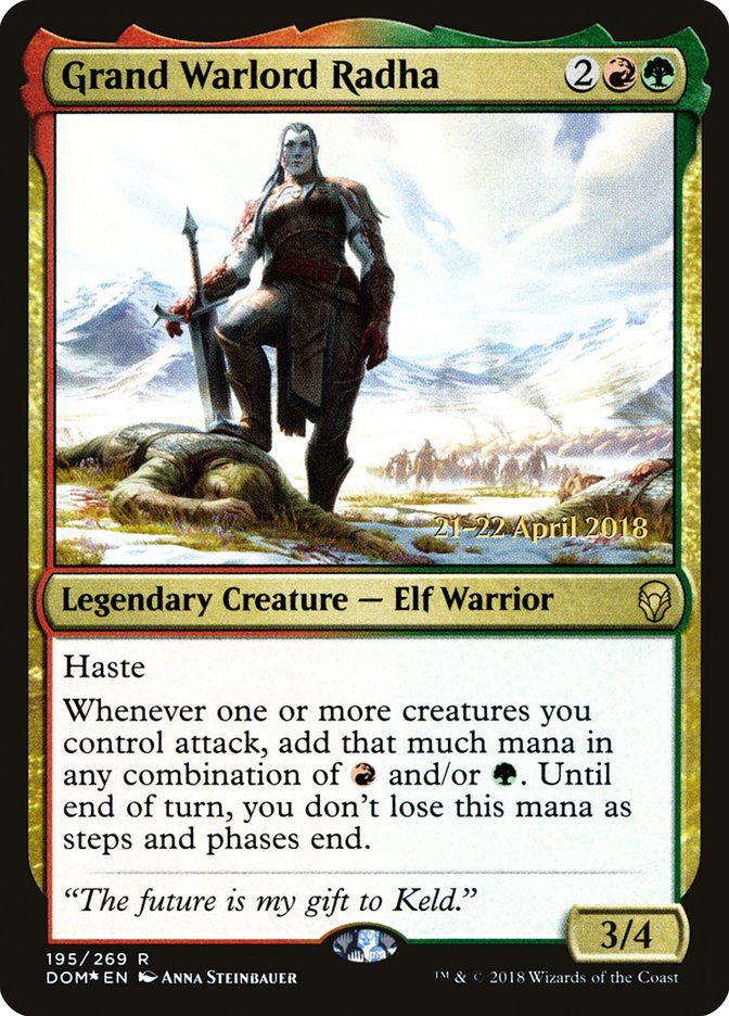 Grand Warlord Radha (195) [Dominaria Prerelease Promos] | Odin's Place