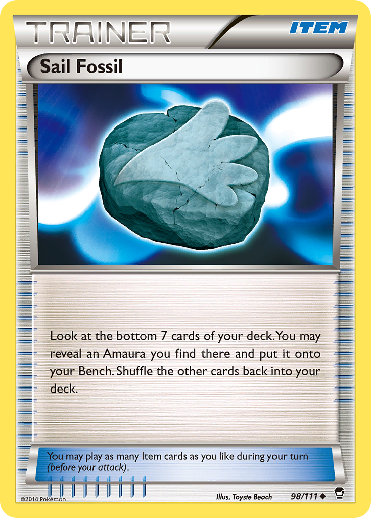 Sail Fossil (98/111) [XY: Furious Fists] | Odin's Place
