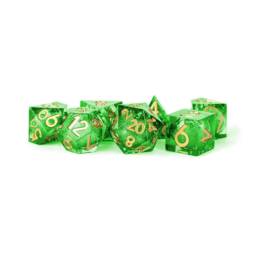 MDG Rose Dice Poly 7 Dice Set | Odin's Place