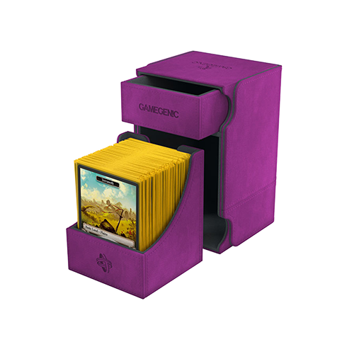 Gamegenic Watchtower 100+ Card Convertible Deck Box: Purple | Odin's Place