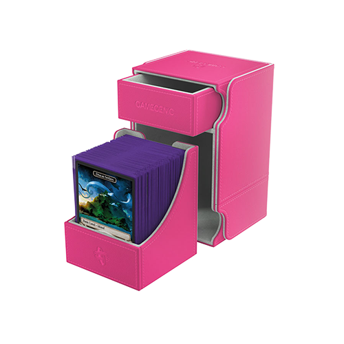 Gamegenic Watchtower 100+ Card Convertible Deck Box: Pink | Odin's Place