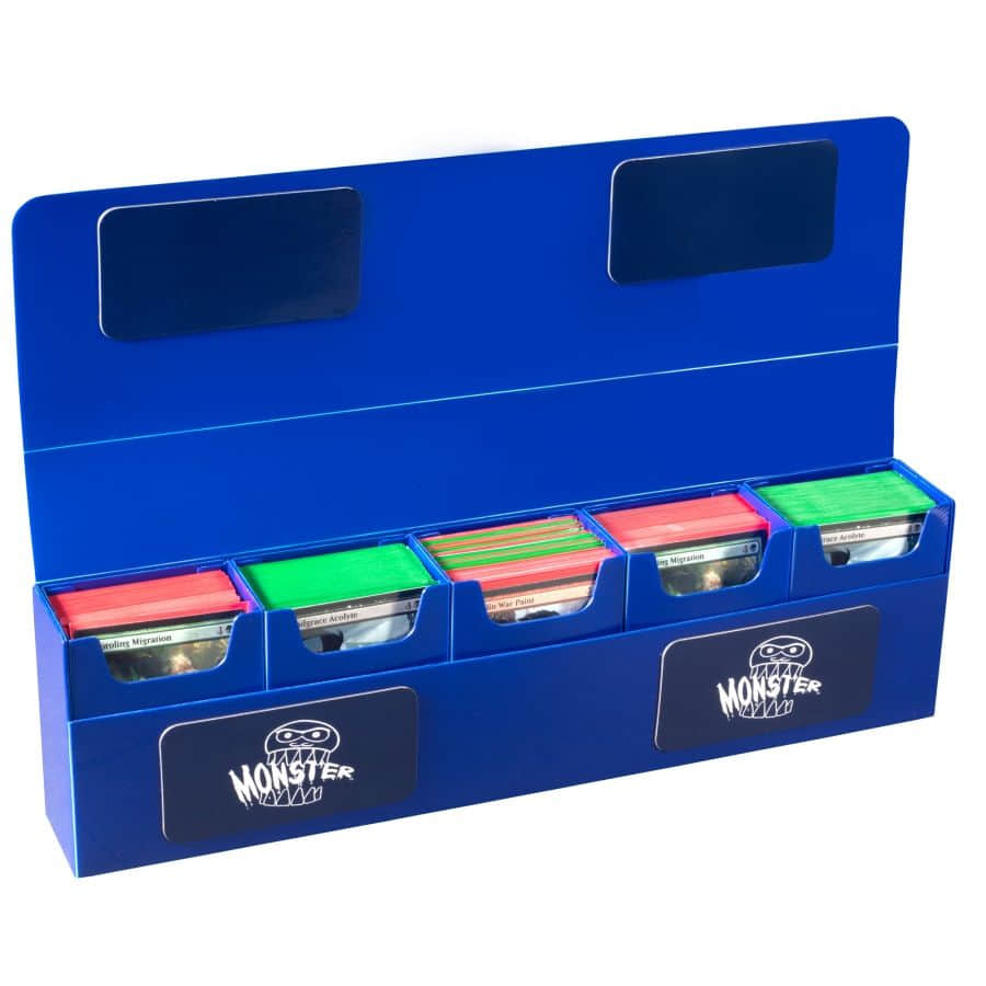 Monster Hydra 5 Compartment Deck Box: BLUE | Odin's Place