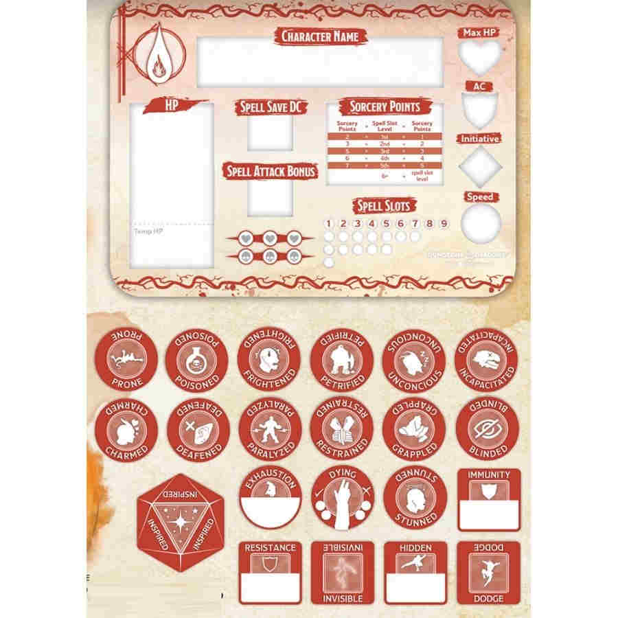 Dungeons and Dragons Sorcerer Token Set | Odin's Place