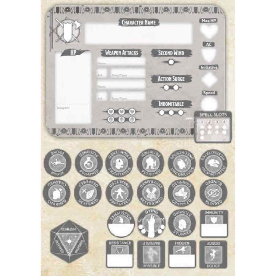 Dungeons and Dragons Fighter Token Set | Odin's Place